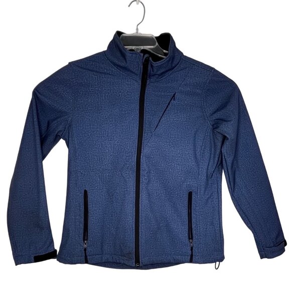 Iceburg Outerwear Jacket M Blue Polyester/Spandex Full-Zip Pockets 15d - Picture 1 of 9